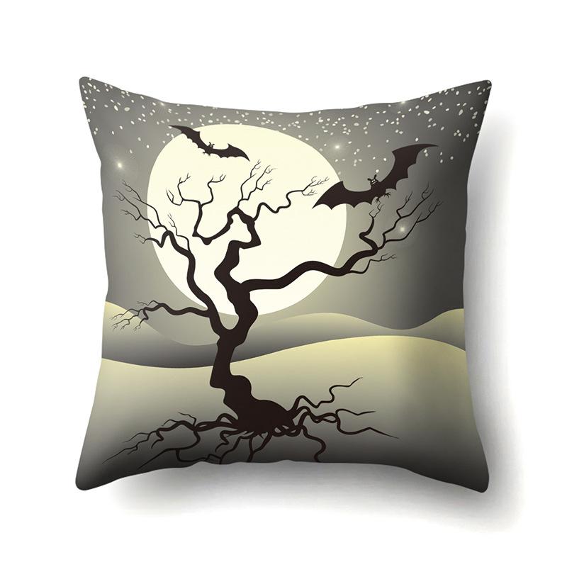 Halloween Pillowcase Car Waist Pillow Pumpkin Sofa Cushion Cover Office Home Living Room Pillowcase