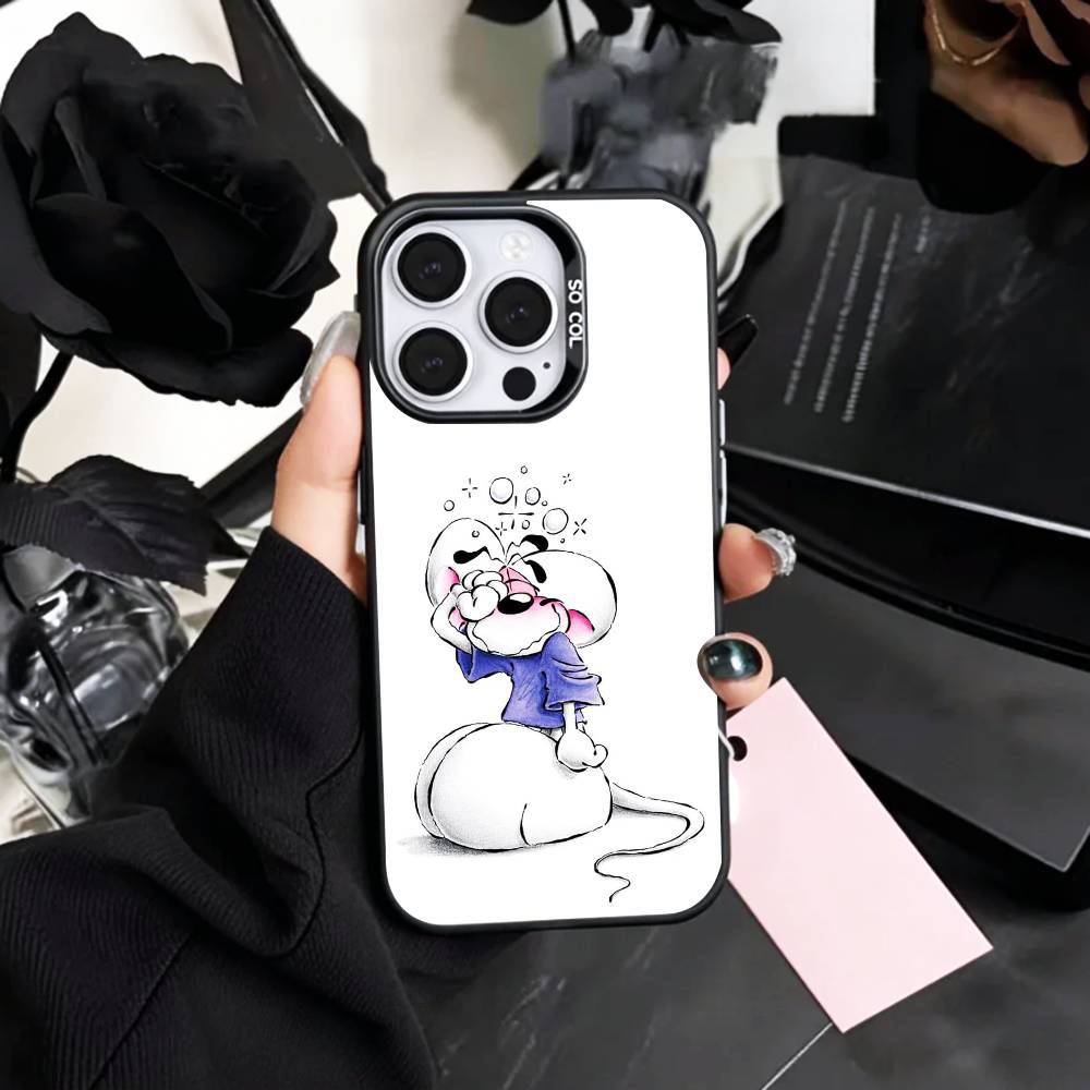 BELLISSIMA Custodia per Telefono D-Diddl Per iPhone17,16,15,14,13,12,11 Plus,Pro Max Colorata Argentata Interno