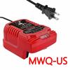 100-240V Li-ion Battery Mini Compact Charger for Makita BL1830 for DeWalt DCB200 for Milwaukee for Bosch 18V Lithium Ion Battery