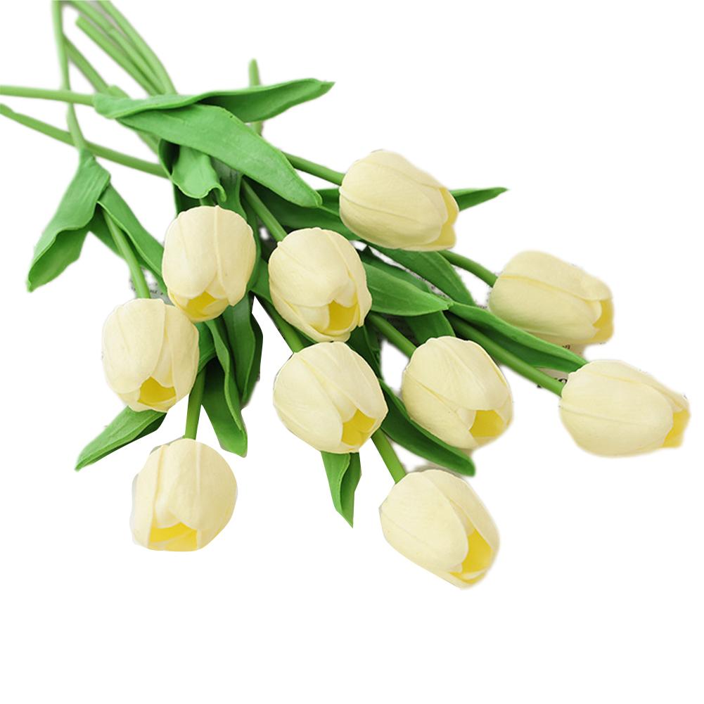 10PCS Tulipas Flores Artificiais Tulipa Artificial Pacote