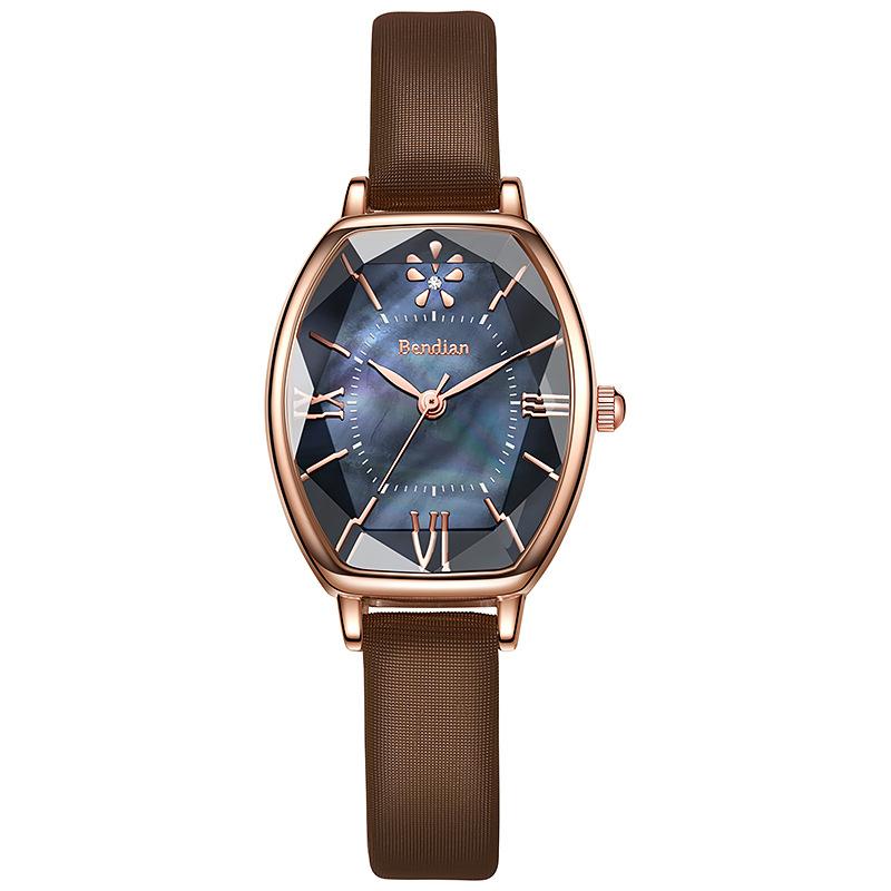 

Новый Изысканный Дизайн Циферблата Женские Часы Модные Элегантные Кожаный Ремешок Женские Наручные Часы Часы для Девочек Подарок Relogio Feminino