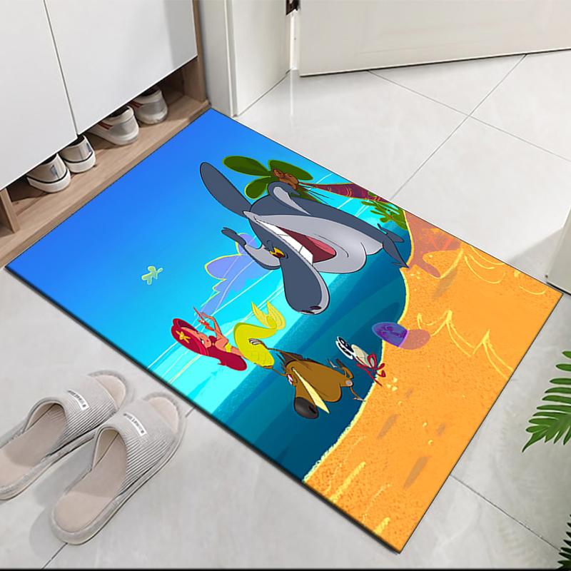 Zig & Sharko Printed Carpetrugfor Office Chair Living Room Bedroom Kitchen Room Decor Gifts