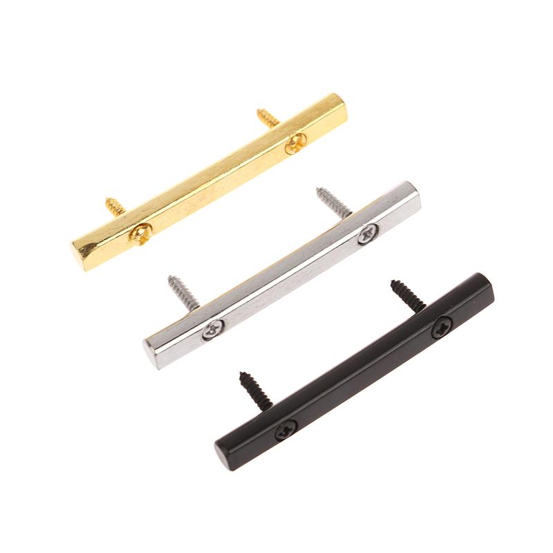 Strengholderstang med 2 skruer Metallstrengholder for elektrisk gitar Musikkinstrumenter Gitardeler Tilbehør