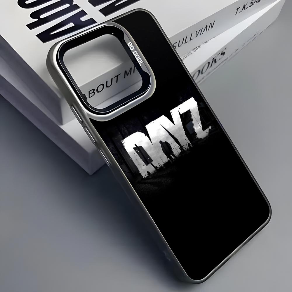 Hot Game D-DAYZ Phone Case For iPhone 16 15 14 13 12 11 Pro Max Grey Black Matte Laser Metallic Aurora Funda