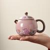 Ru kiln yellow exquisite teapot cover bowl single pot high-end tea brewer household ceramic teapot tea set Xishi pot series