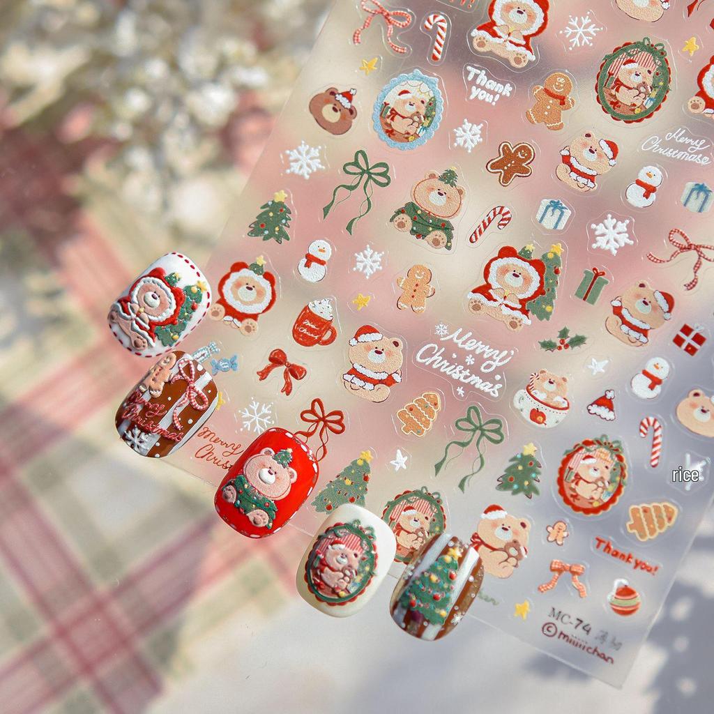 Tomoni Thin & Tough Cute Cartoon Dog Nail Art Stickers for Kids