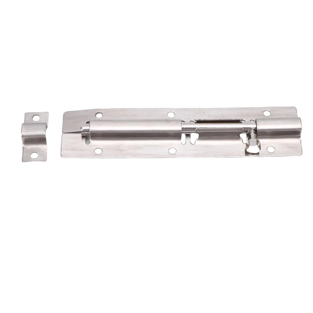 Slide Bolt Latch 6 Inch 304 Stainless Steel Heavy Duty Sliding Bolt Lock Latch for Large Wardrobes Garage Cabinets