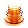 TAYOHYA Amber Galaxy Series Glass Tableware Set - 8 Pieces