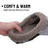 Fashion Kidmi Fashion Men Fur Shoes Winter Fuzzy Men Garden Shoes Soft Waterproof Shoes For Men Indoor and Outdoor Antiskid Houes Shoes