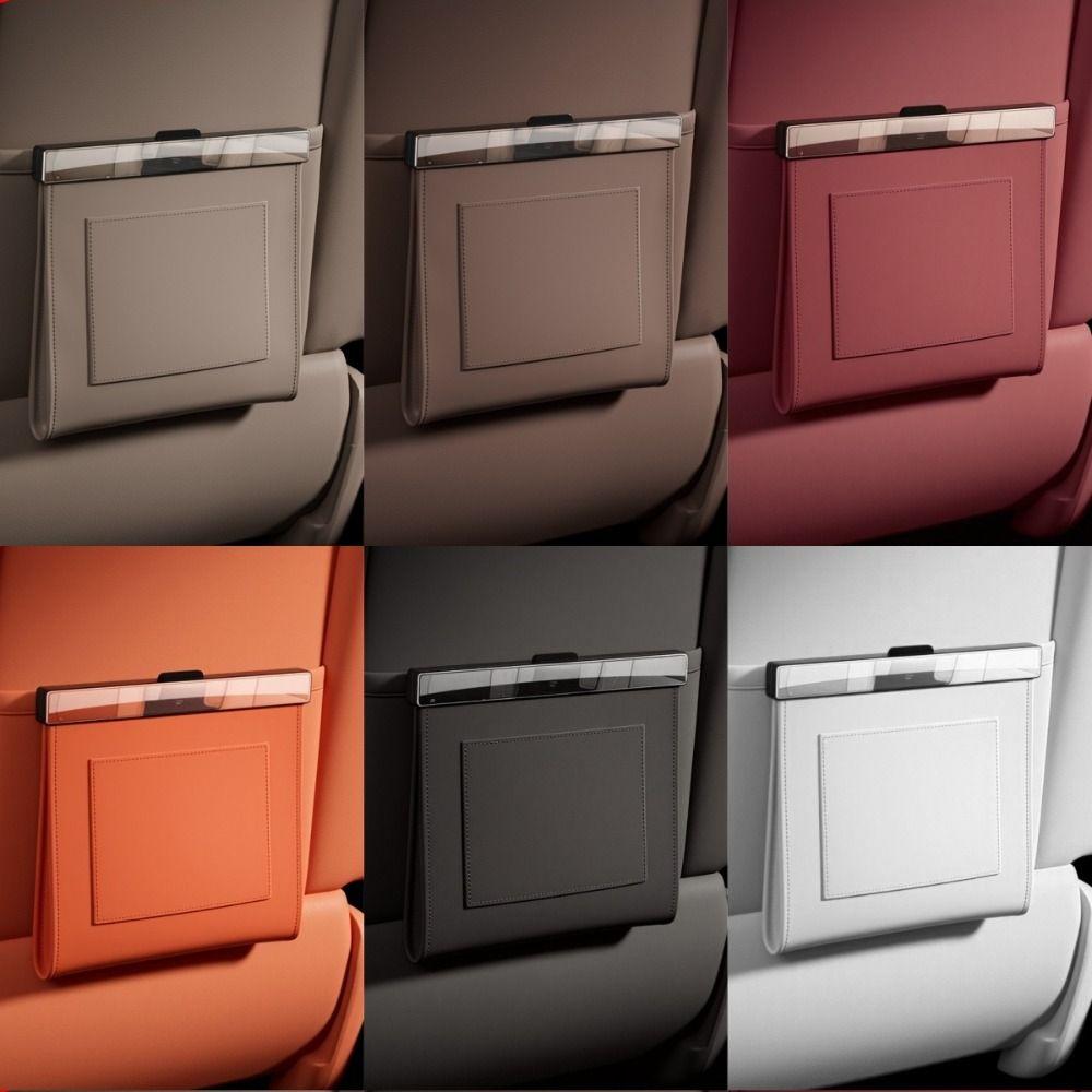 Waterproof Car Garbage Bag Leather Seat Hanging Trash Can Magnetic Adsorption Storage Bag  Gift