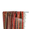 American Cotton And Linen Printed Curtains Finished Non-Punching Rural Kitchen Hanging Curtains Colored Fringed Coffee Short Curtains