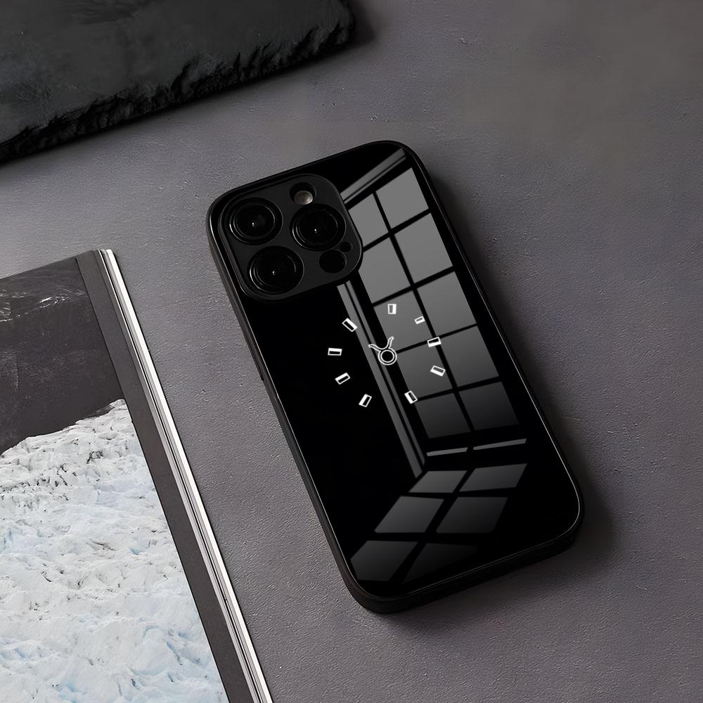 Taurus Bull Phone Case For IPhone 17 Air 16 E Pro Max 15 14 13 Mini 12 Pro 11 Max Plus Black Glass Cover