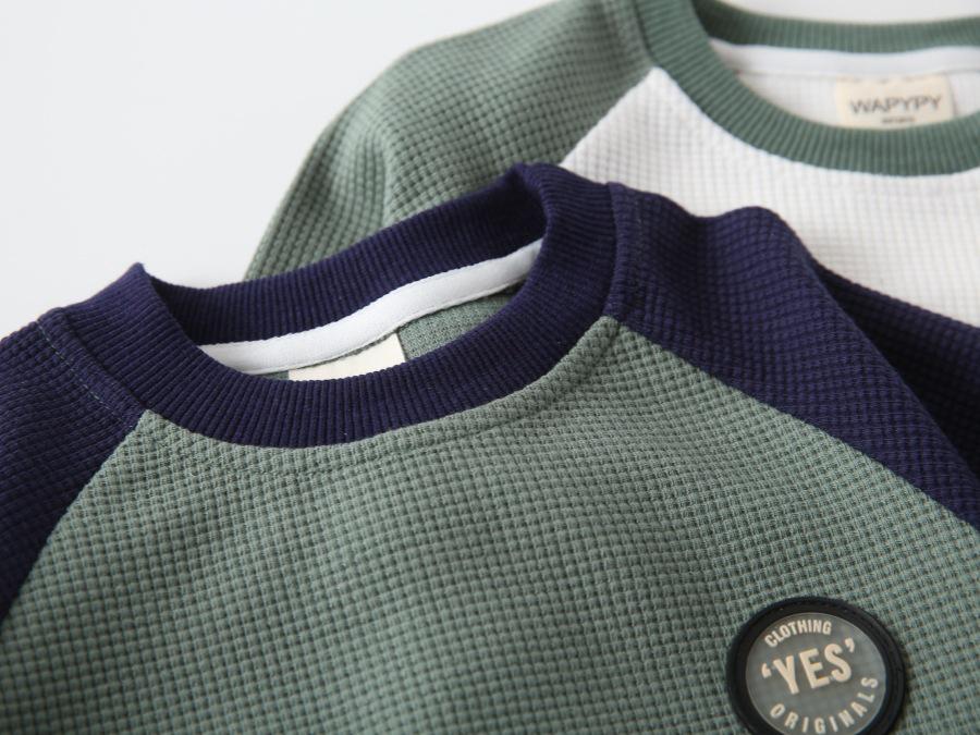 Boys' Raglan Sleeve Sweatshirt - 2026 Fashionable Kids' Round Neck Sports Top