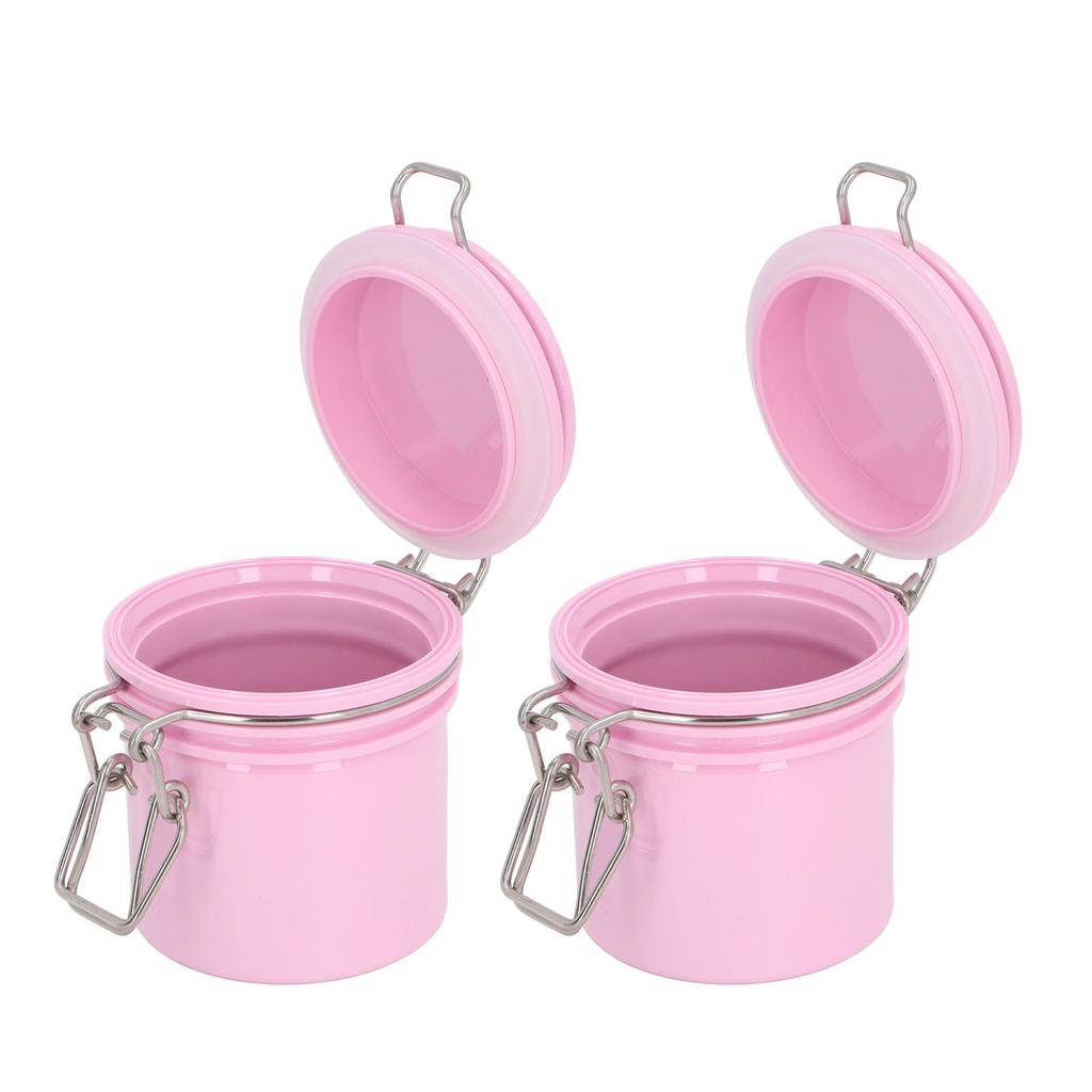 2pcs Eyelash Glue Storage Jar Sealing Buckle Large Capacity Glue Storage Container for Eyelash Extension 200ml