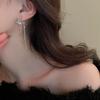 Kpop Irregular Crystal Star Earrings for Women Y2K Chain Tassel Rhinestone Cross Earrings Fashion Piercing Geometric Earring Accessories