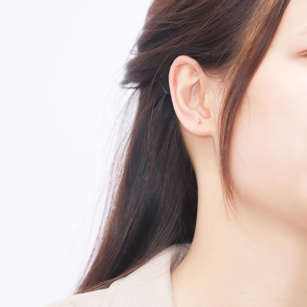 ESTELLE 18K Yellow Gold Earrings (3mm) 0201-1464-0015-0000