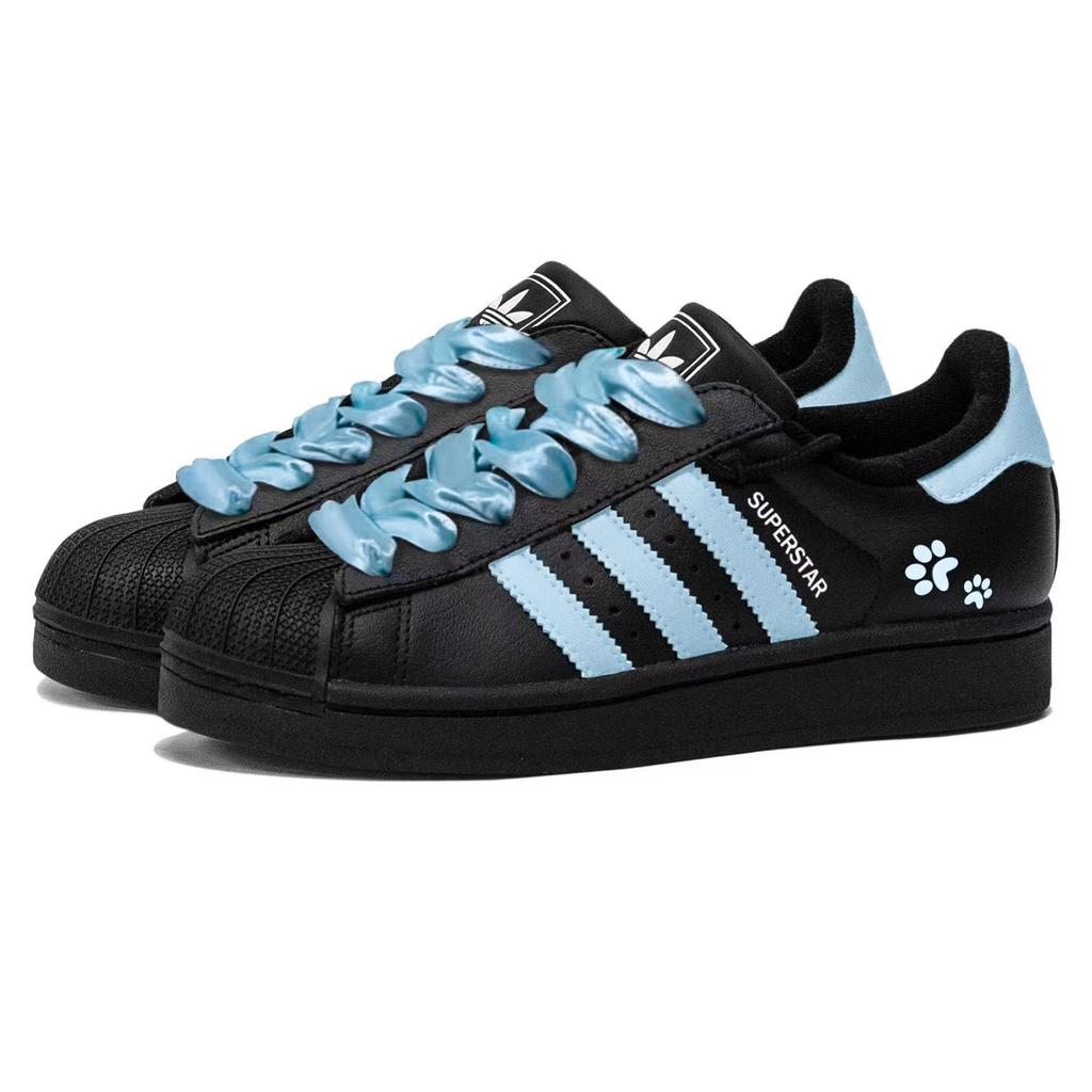 Adidas Originals Superstar 2 Skateboard Shoes Unisex Low top Blue JH9977(Team1791-)