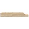 Storage Bed Frame Sonoma Oak 100 cm Particleboard