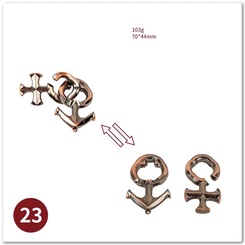 Metal 3D Jigsaw Puzzle Solving Toys Puzzle Unlocking Ring Buckle Children Adult Puzzle Games Leisure Puzzle Games