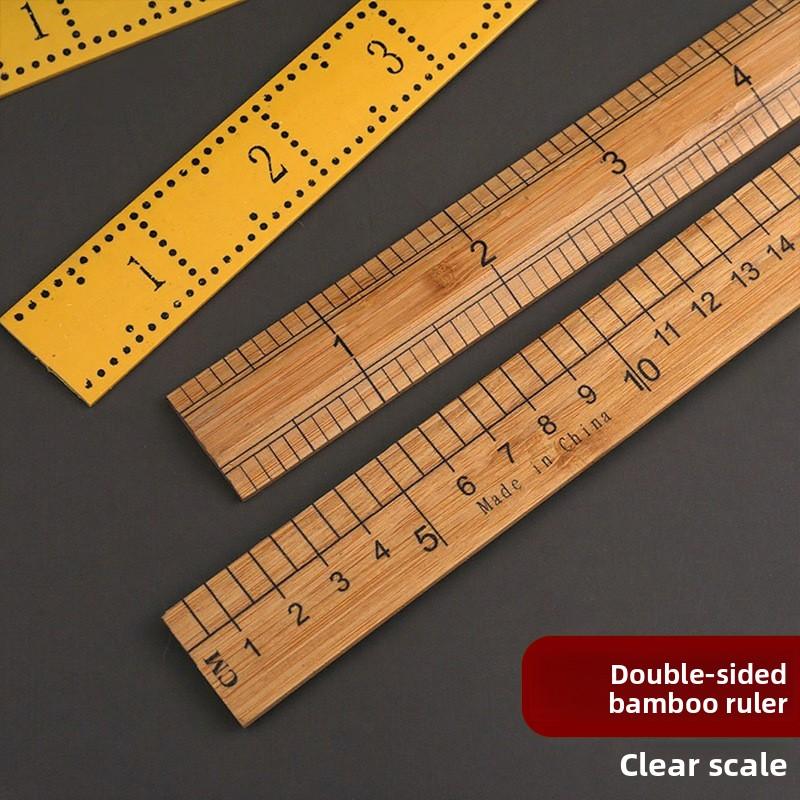 Bamboo Ruler, Measuring Tape, Old-fashioned Clothing Measuring Tape, Sewing Straight Ruler, Metric Ruler