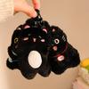 1/4Pcs Cartoon Plush Small Black Cat Keychain Sweet Cute Animal Doll Pendant Backpack Hangings Decoration Birthday Gifts