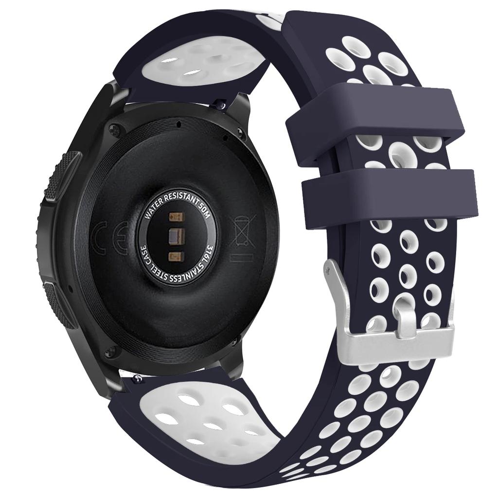 Correa Original para Samsung Gear S3 Frontier/Classic Galaxy watch 3 45mm 22mm Correa de Silicona para Samsung Galaxy Watch 46mm