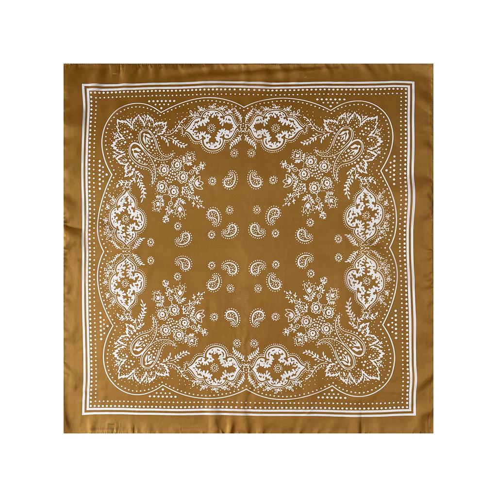 Ethnic Paisley print hot-selling satin light silk scarf headscarf small square scarf 71 size wholesale