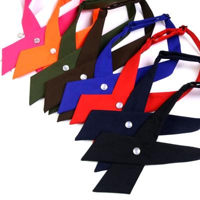Polyester Cross Bowtie JK Uniform Decor Neck Collar New Cross Bow Ties