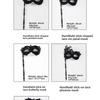 Handheld Lace Half Face Mask Carnival Party Masquerade Mystery Mask