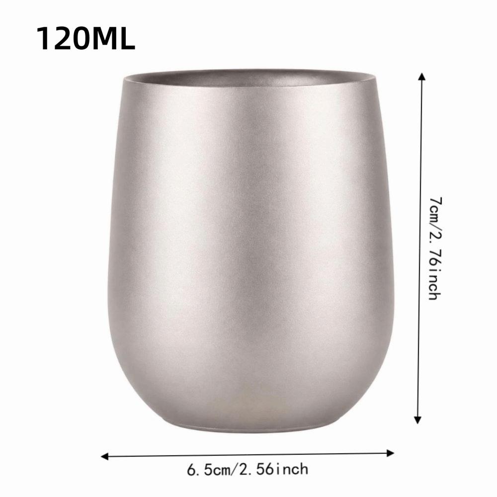 Insulated Camping Coffee Cup Lightweight Outdoor Drinkware Double-Wall Eggshell Tumbler  Home