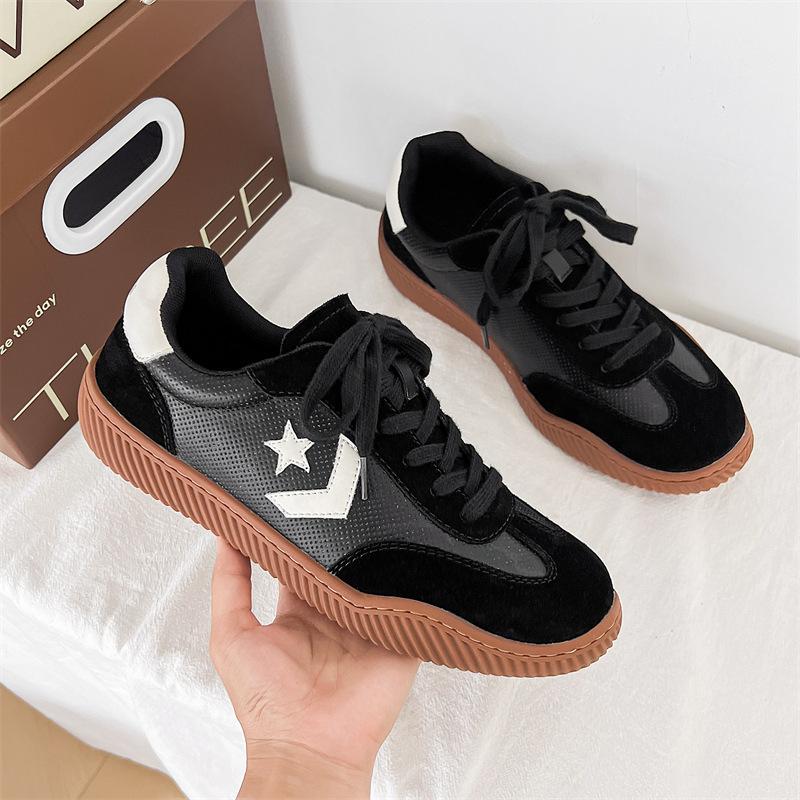 

Дышащая сетка Повседневные кроссовки Meteor в стиле ретро Немецкие тренировочные туфли Пара Белые туфли Пара 44 чёрный