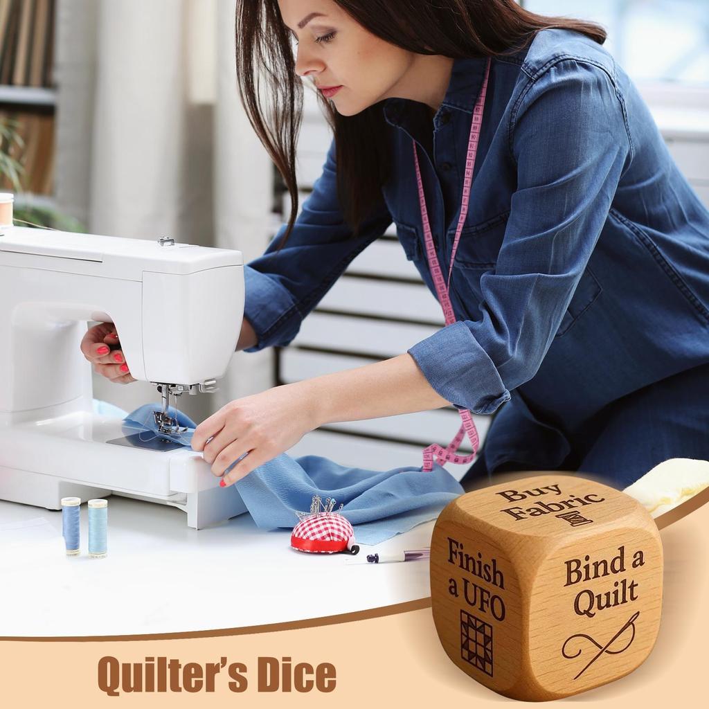 Decision Dice For Quilting Crocheting Tasks Dice Engraved Tasks Tool For Winding Embroidery Sewing Quilting Knitting Weaving