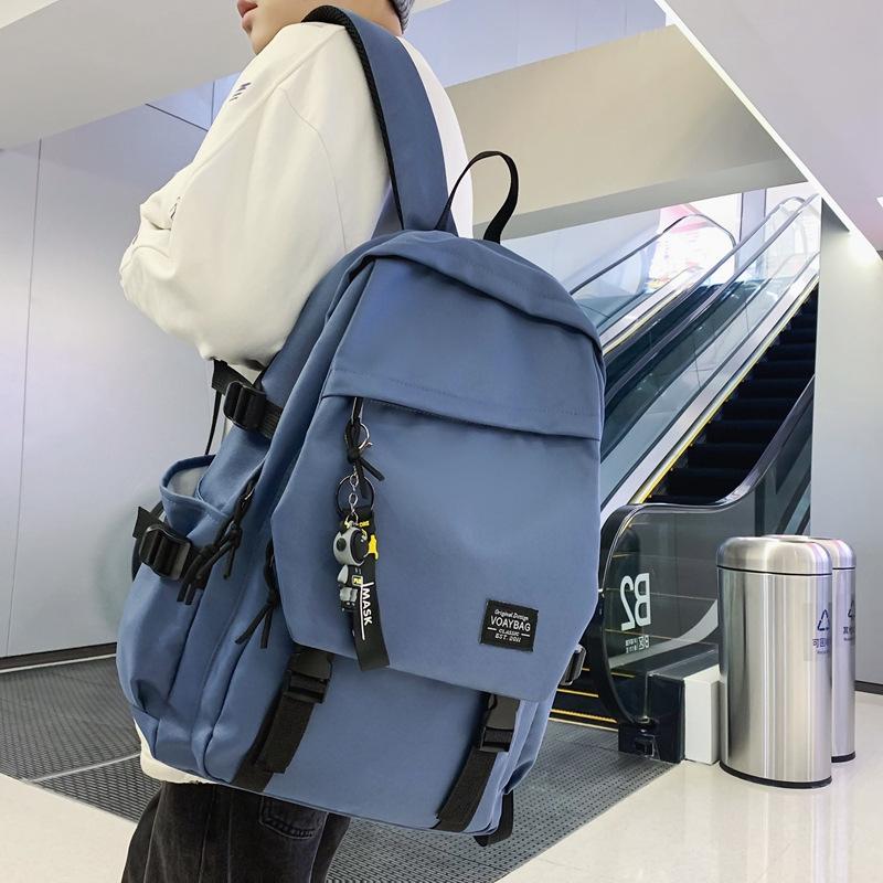 Backpack Simple Female College Student Versatile Large Capacity Computer Travel Backpack Female Junior High School Student School Bag