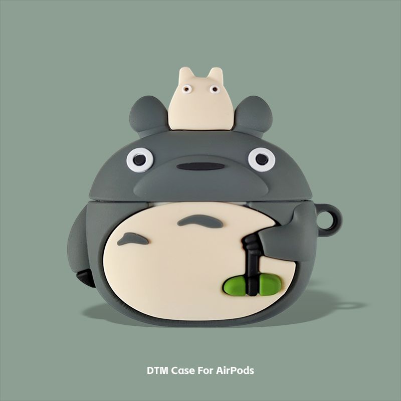 

Силиконовый мягкий чехол Apple Briquette Miyazaki AirPods 4 Chinchilla](Send hook)