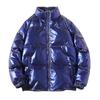Parkas Glossy Male Padded Coats Men's Down Jacket Korean Luxury Clothing Padding Outerwears New In Clothes Cotton Outwear