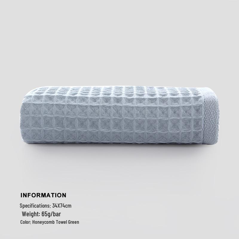 Honeycomb Waffle Pure Cotton Absorbent Face Washcloth Towel