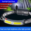 Rechargeable XPG+COB LED Floodlight Headlamp