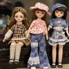 Thick Hair 30cm Bjd Doll Korean Makeup Look 1/6 BJD Doll Mini Girl Toy  Girls Gifts