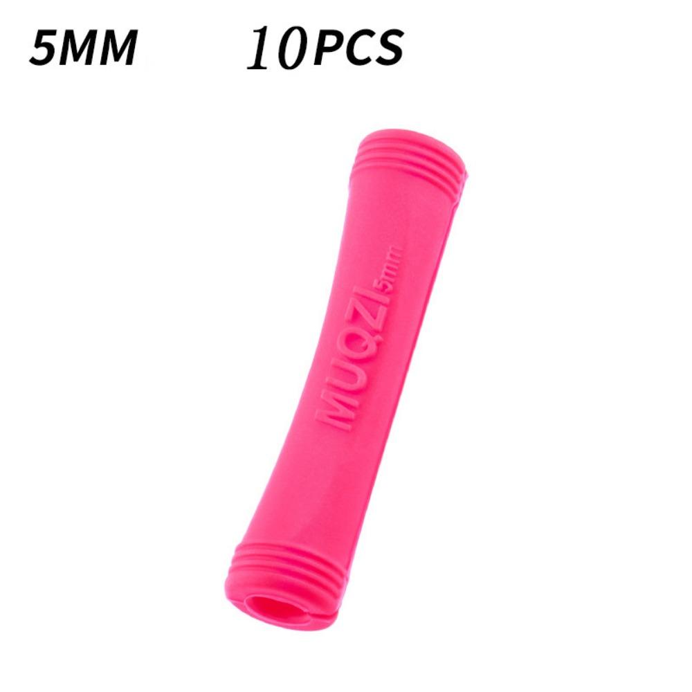 10pcs Wrap Guard Tubes Bike Cable Protectors Protective Sleeve Paintrubber Shift Brake Rubber Pipe Protector Cover Anti-friction