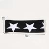 Star Embroidery Sports Headband for Running, Cycling, Yoga Black Headbands for Women No Slip Soft Hair Accessories