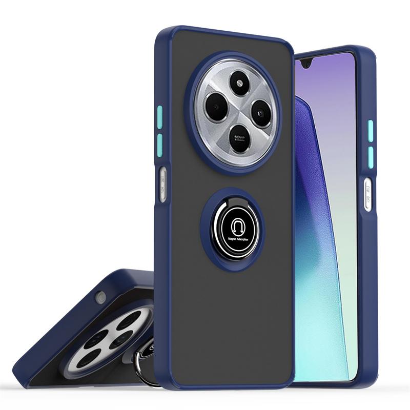 

Магнитный матовый бронированный чехол для телефона Xiaomi Redmi 14C 13C 12C 12 10C 10 Ударопрочный бампер Funda Redmi 9C 9A 9 Аксессуары для телефона Redmi 9A темно-синий