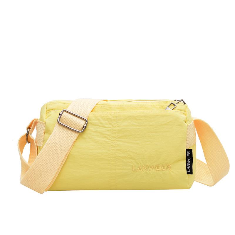 Women's Lightweight Solid Color Square Crossbody Bag - Casual Fashion, Large Capacity for Travel and Commuting