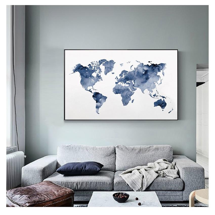 Satın alın Poster Traveler Gift Abstract Watercolor Wall Art Canvas ...