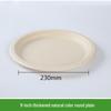 Biodegradable Sugarcane Pulp Disposable Round Plates