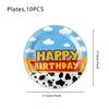Toy Story Blue Sky White Clouds Party Paper Plates Set