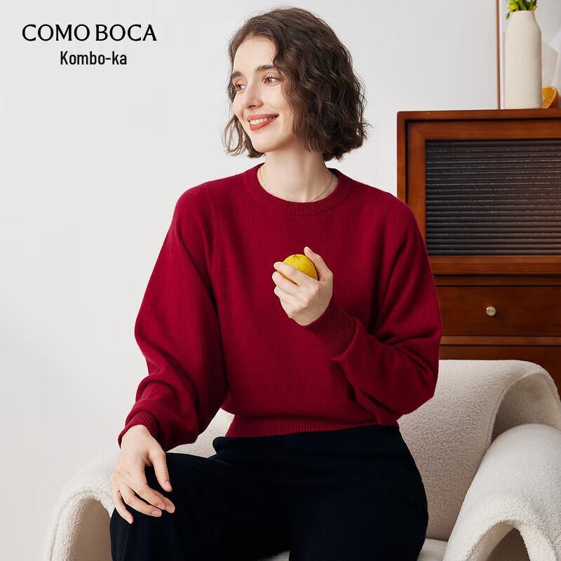 

Женский кашемировый свитер с круглым вырезом и рукавами «летучая мышь» Komonboka L