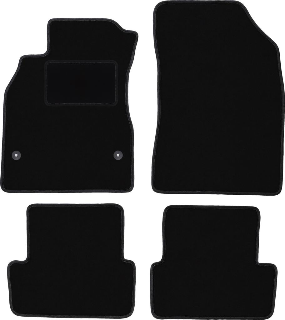 Tappetini in velluto nero per: Berlina Renault Fluence (2009-2016)