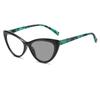 Women's Ultralight Pochromic Glasses Fashion Discoloration Cat Eye Reading Glasses Men Trendy Retro Far Sight Eyeglasses
