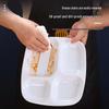 Melamine Square Four-Compartment Fast Food Tray