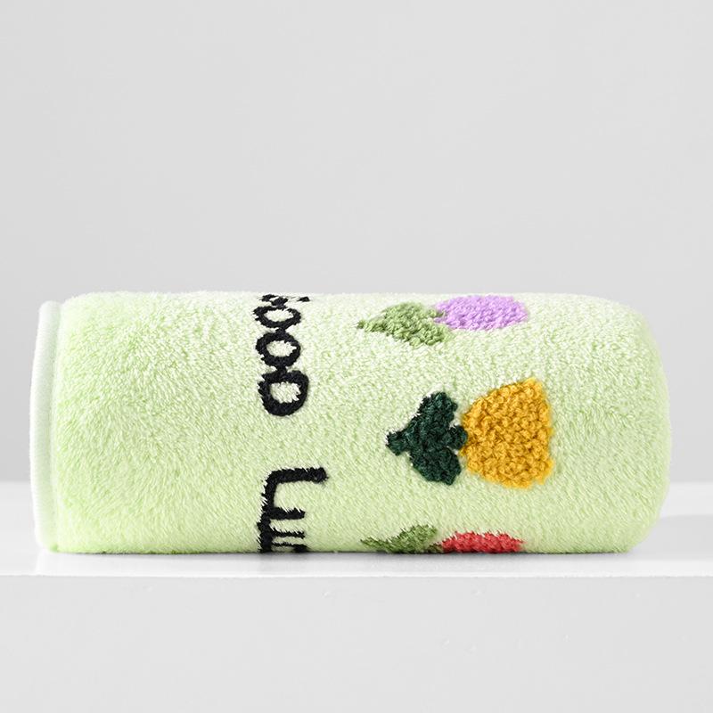 

Абсорбирующее полотенце для лица и тела с каймой 34*74cm светло-зеленый